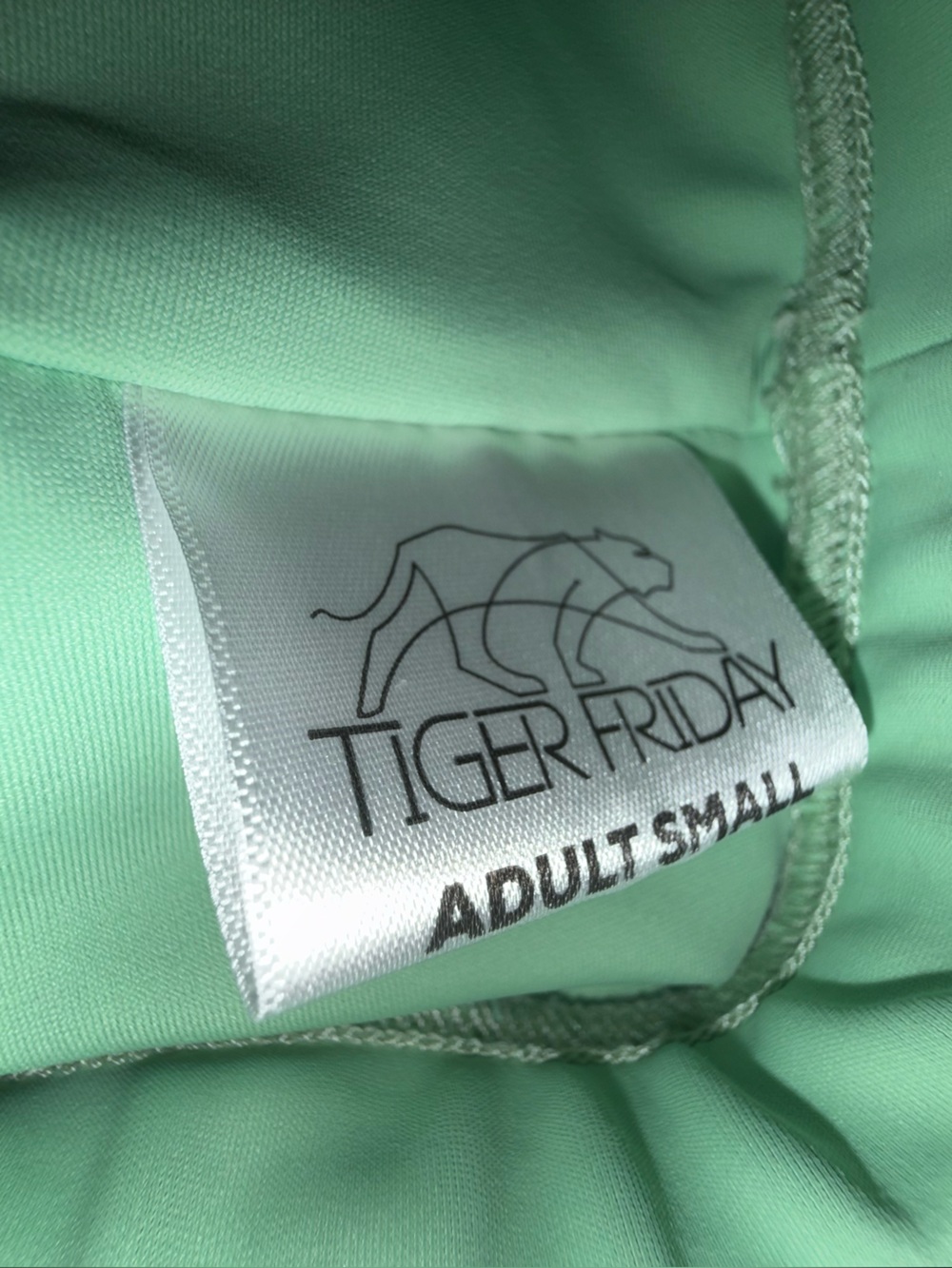 Tiger Friday Dance Crop Top Mint Green Size Adult Small - Picture 8 of 8